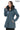 ALVEA BLUE Detachable Hood Genuine Lambskin Leather Coat with Double-Zip Closure