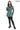 ALVEA MINT GREEN Detachable Hood Genuine Lambskin Leather Coat with Double-Zip Closure