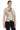 AURÉLIA STONE – Asymmetrical Leather Biker Jacket Beige