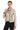 AURÉLIA STONE – Asymmetrical Leather Biker Jacket Beige