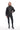 Velara Black Genuine Leather High Neck Utility Jacket