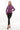 Norelle Genuine Lambskin Black Leather Jacket with Stand Collar and Tailored Fit Purple