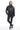 Ravenza Black Woven Genuine Leather Bomber Jacket