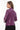 Norelle Genuine Lambskin Black Leather Jacket with Stand Collar and Tailored Fit Purple