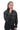 Ravenza Black Woven Genuine Leather Bomber Jacket