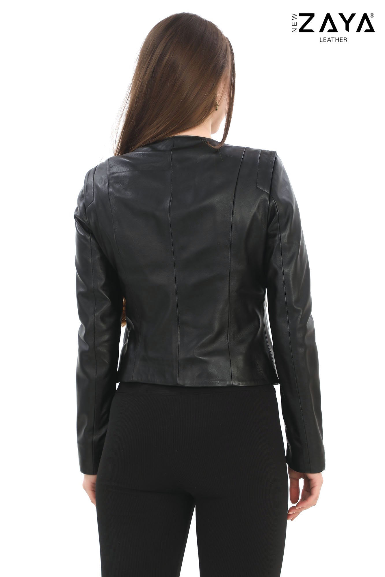 SELENE NOIR – Studded Black Leather Jacket