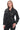 Selvara Black Genuine Leather Belted Blazer Jacket