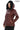 ELIVE BORDEAUX Fur Hooded Leather Jacket