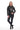 Arvena Black Genuine Leather Hooded Asymmetric Zip Jacket