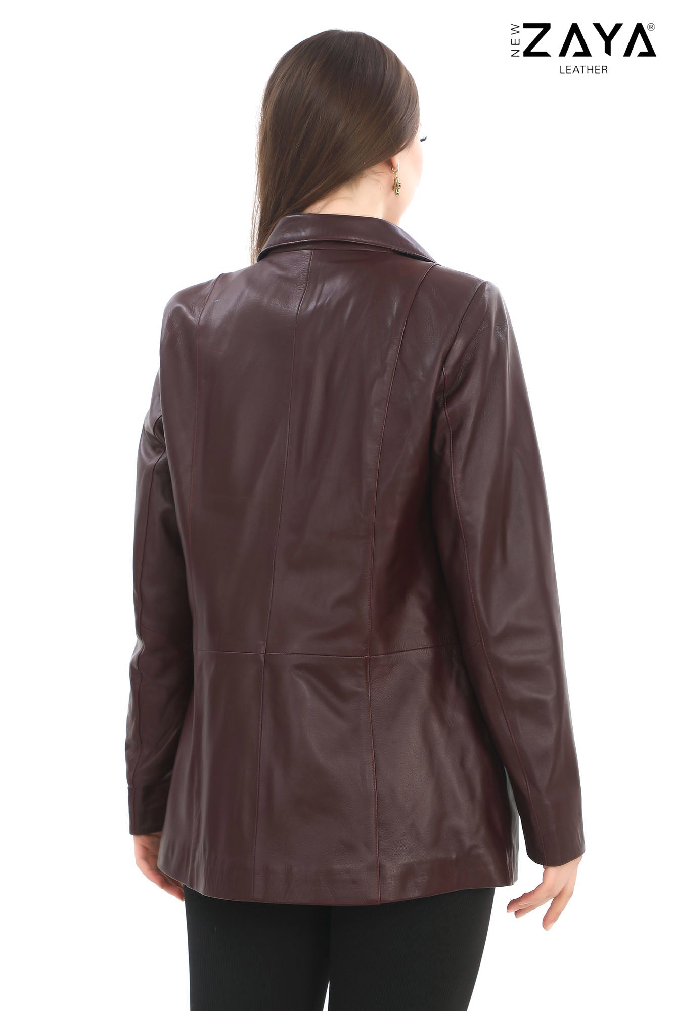 ÉLIANE CHERRY – Cherry Red Leather Jacket