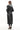 FREYA - REAL FOX FUR COLLAR BLACK GENUINE LAMBSKIN LEATHER LONG COAT