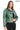 SELENE VERDE – Studded Green Leather Jacket