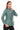 VELORA SAGE – Sage Green Genuine Leather Jacket
