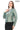 SELENE MINTA – Studded Mint Leather Jacket