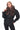 VELYRA Black Down Puffer Parka with Fur Trim