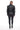 Narelle Black Genuine Leather Structured Shoulder Blazer Jacket