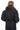 VELYRA Black Down Puffer Parka with Fur Trim