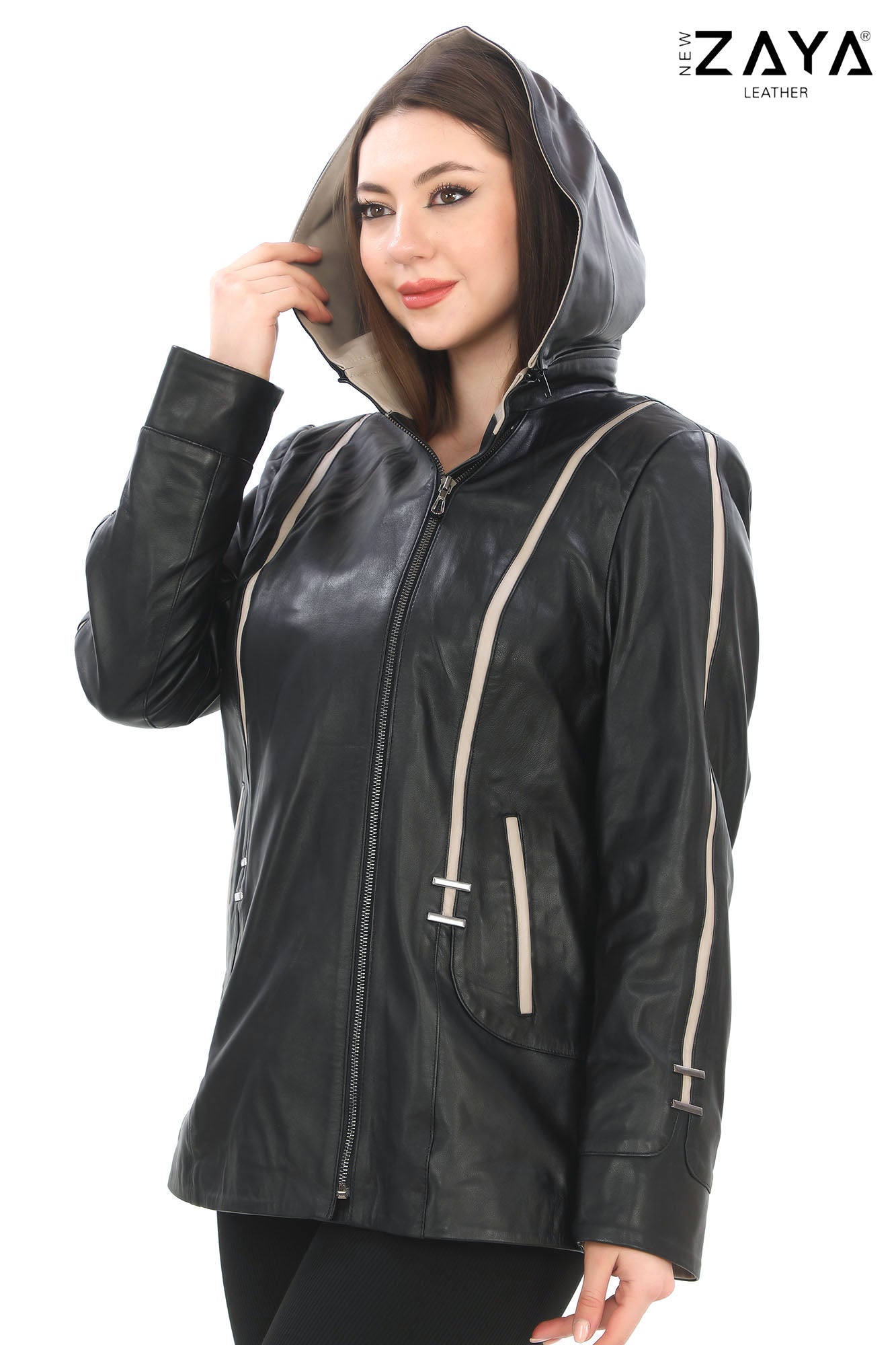 Taylor Black Genuine Lambskin Leather Jacket