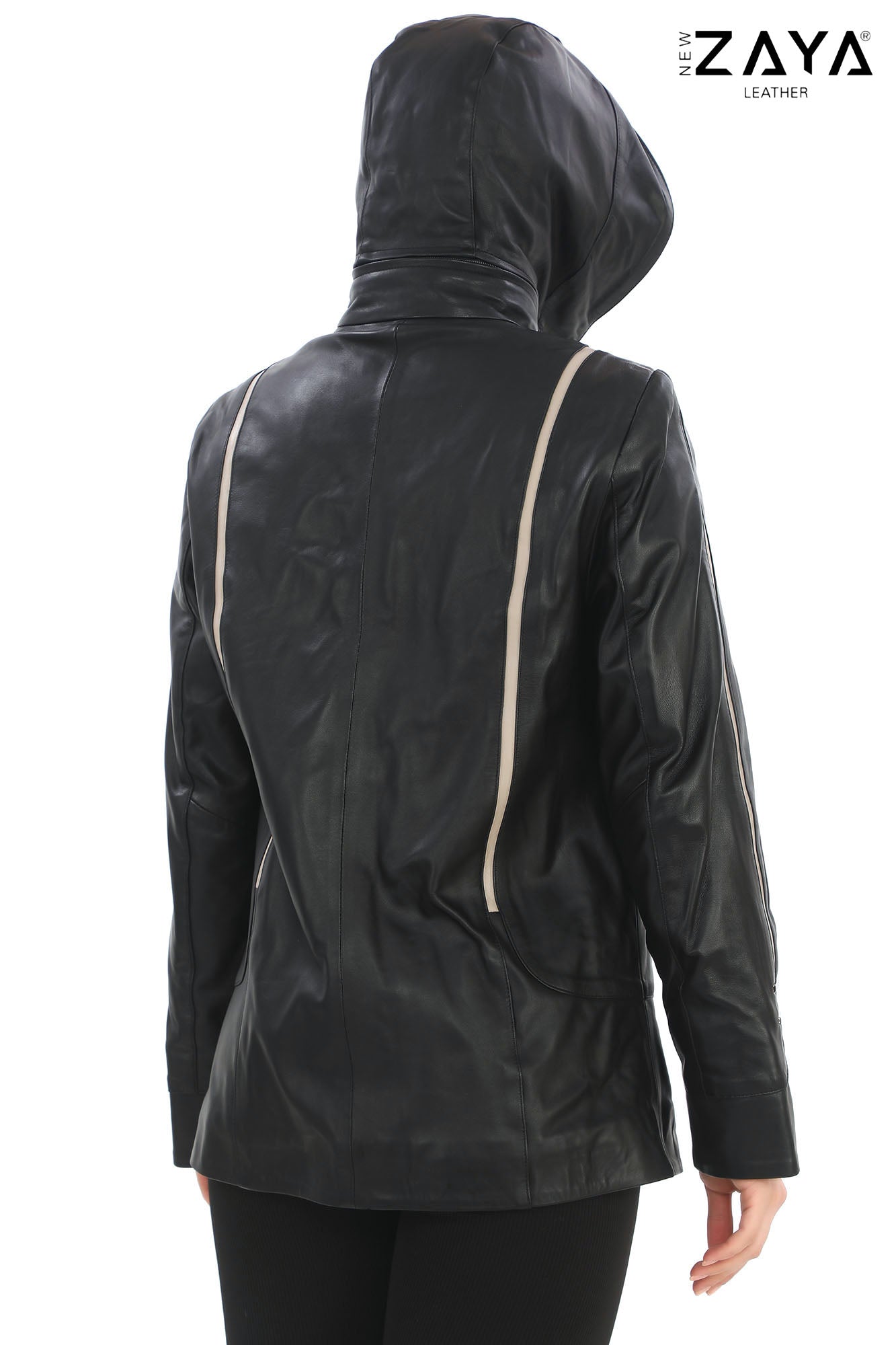 Taylor Black Genuine Lambskin Leather Jacket