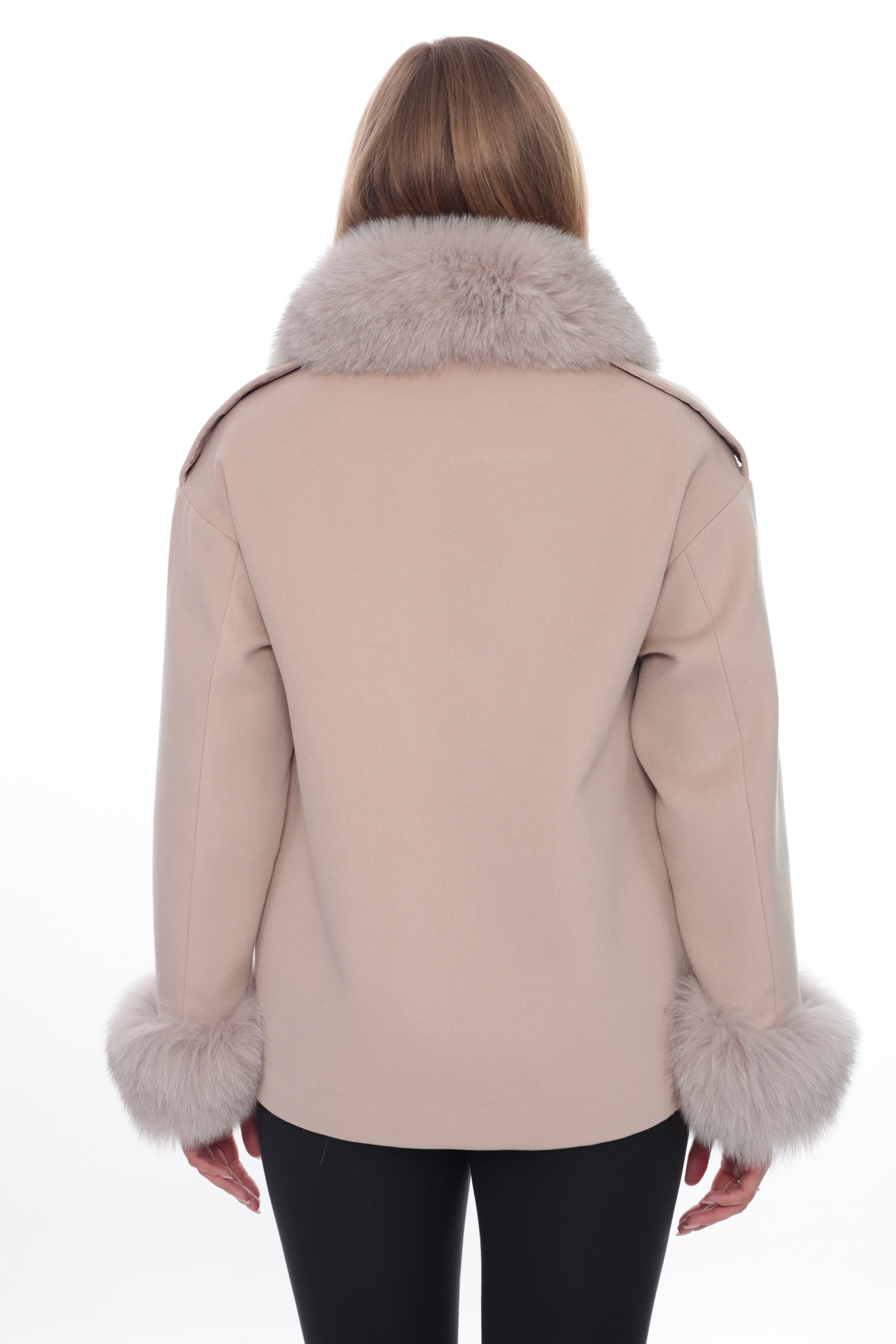 ELVENA Beige Cashmere Jacket