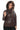 ELIVE BROWN Fur Hooded Leather Jacket