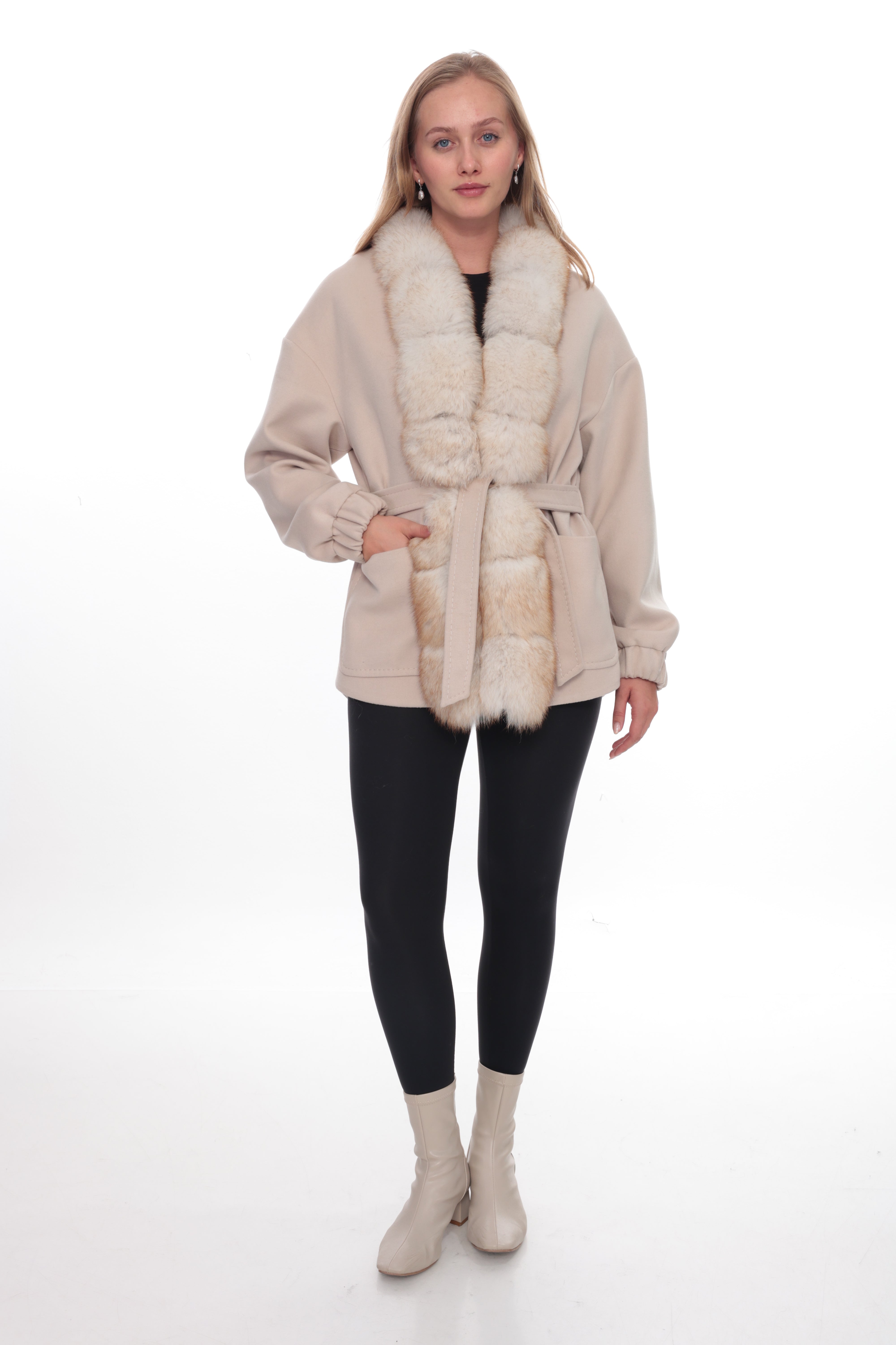 SOREN Beige Cashmere Jacket