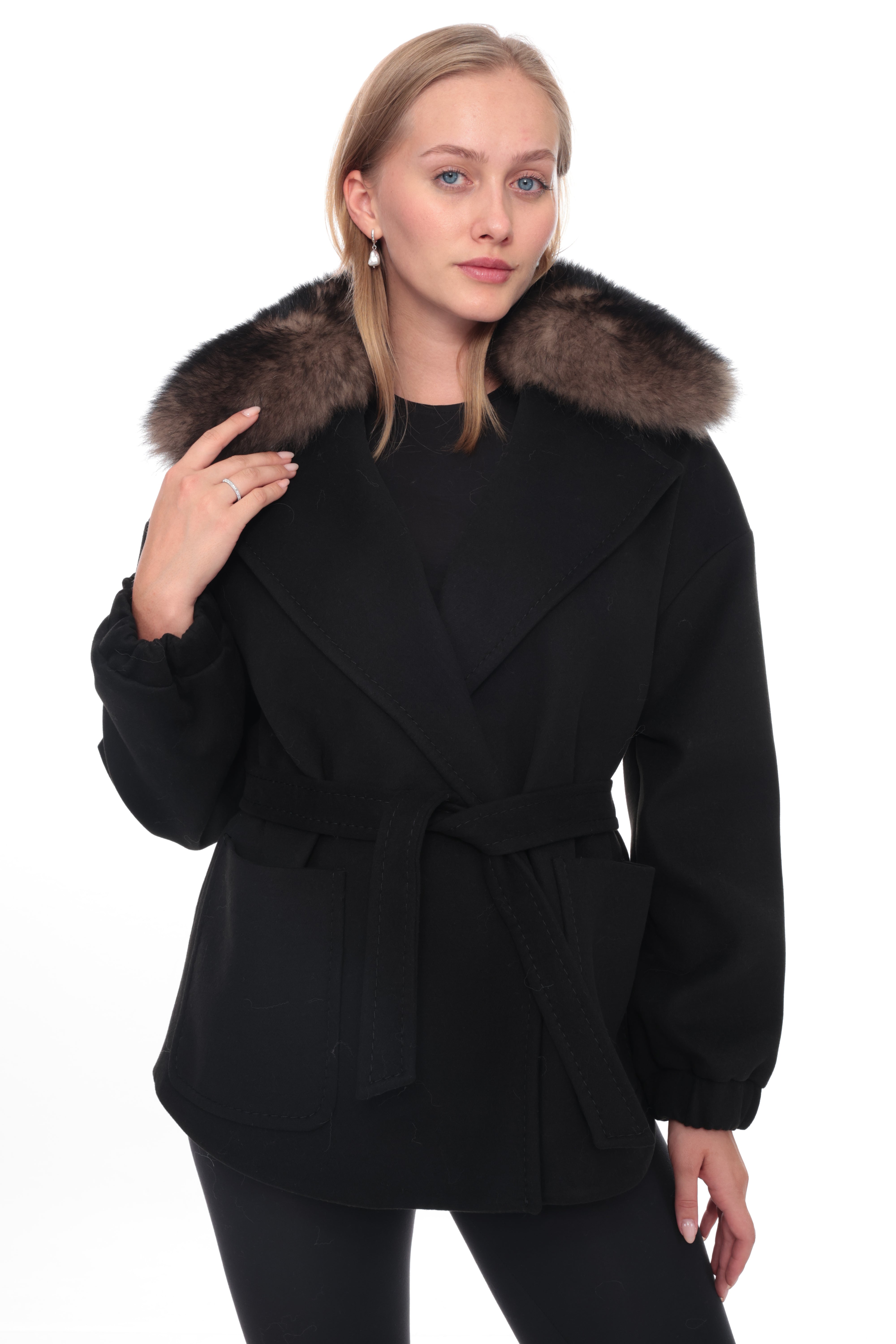 MIREVA Black Cashmere Jacket