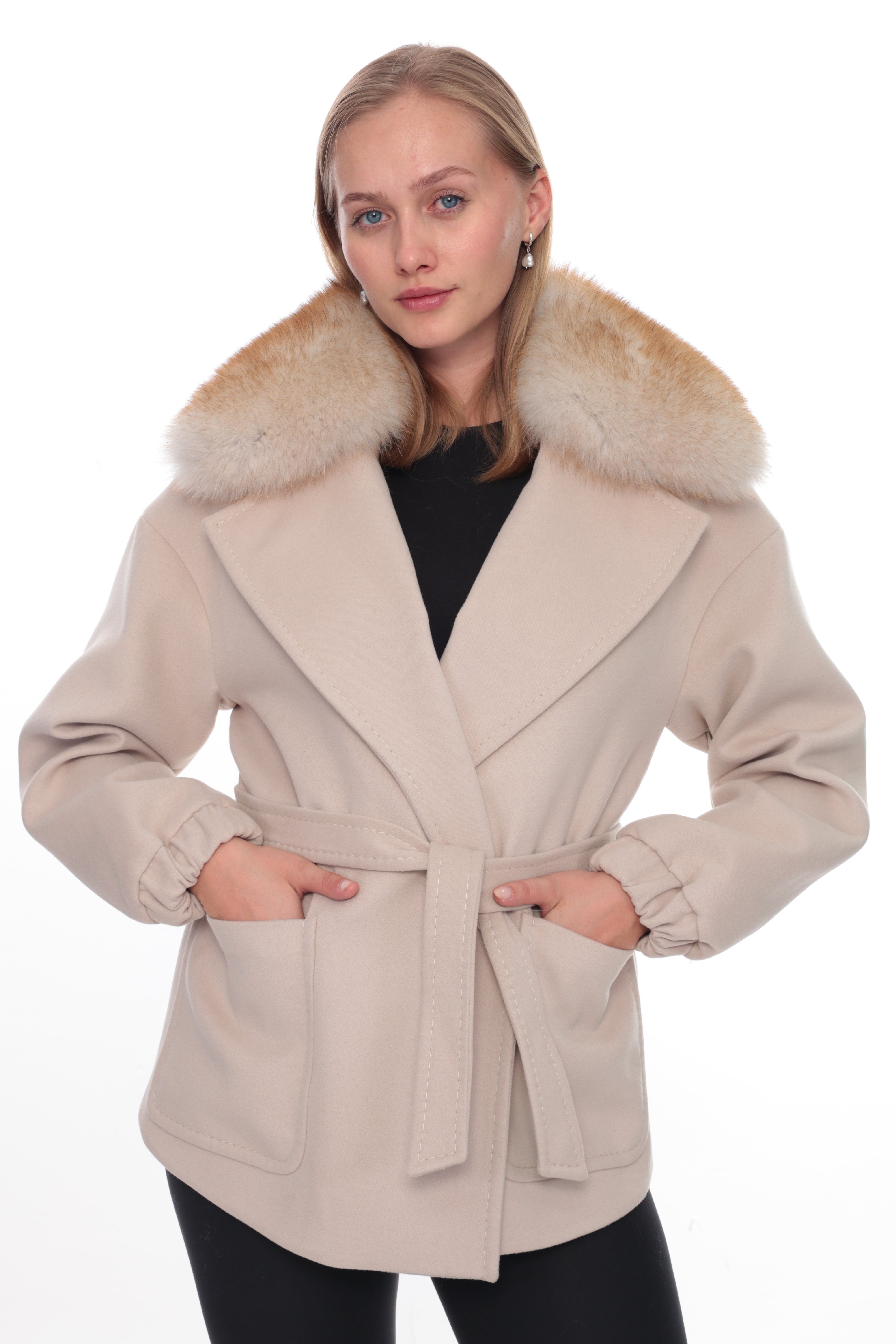 MIREVA Beige Cashmere Jacket
