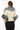 NOIR ÉLÉGANCE Women’s Beige Leather Jacket with Silver Fox Fur