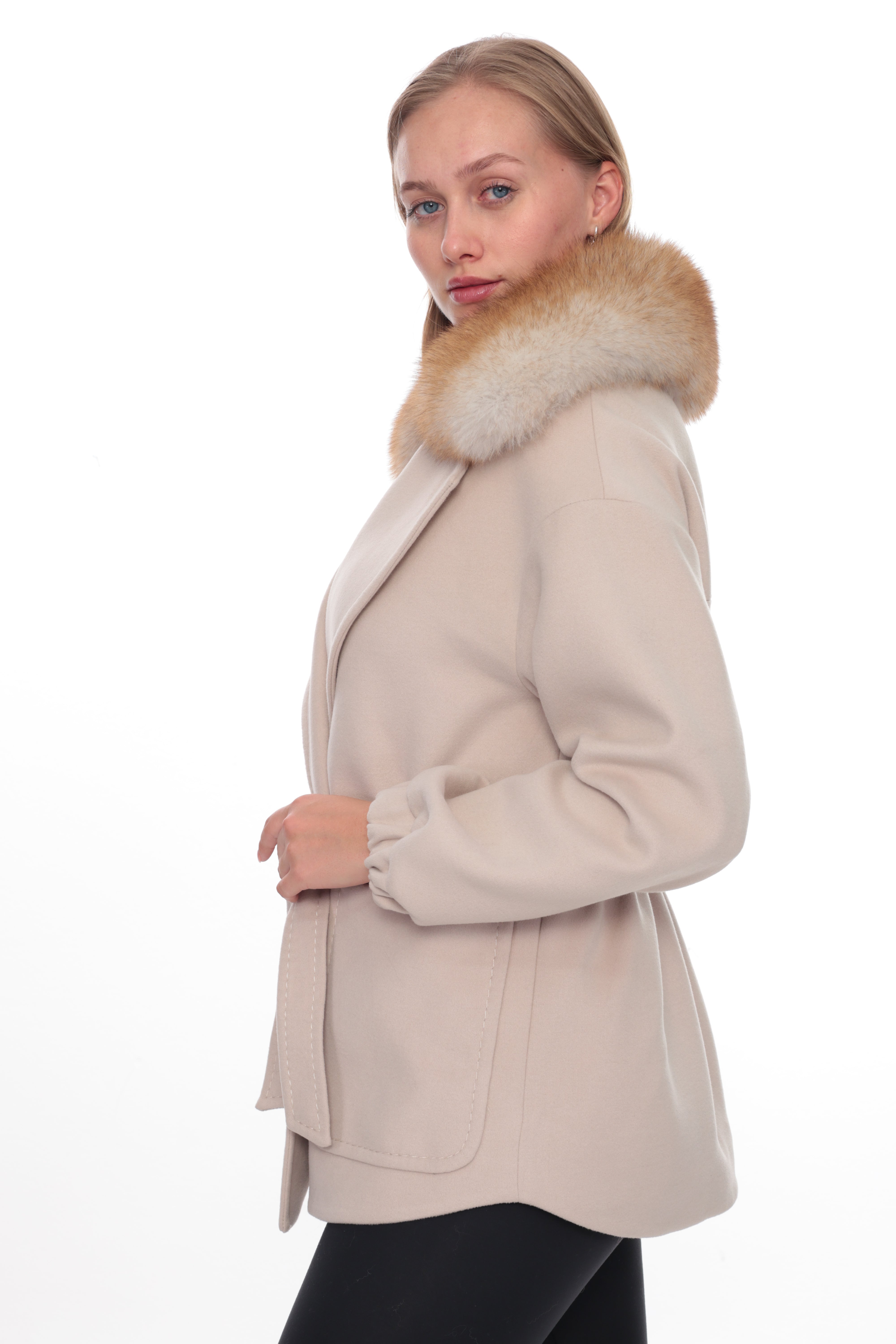 MIREVA Beige Cashmere Jacket