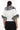 NOIR ÉLÉGANCE Women’s White Leather Jacket with Silver Fox Fur