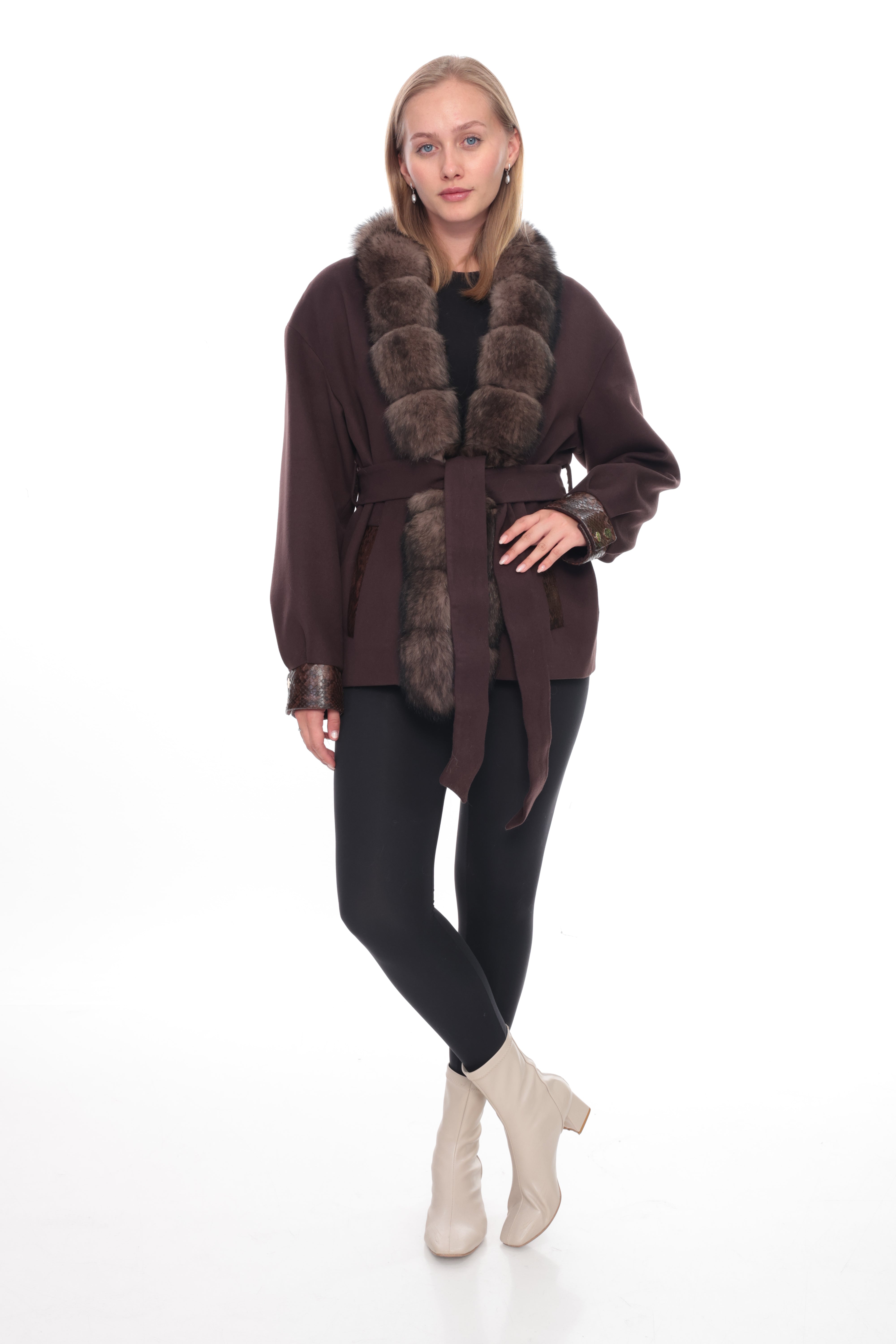 SOREN Brown Cashmere Jacket