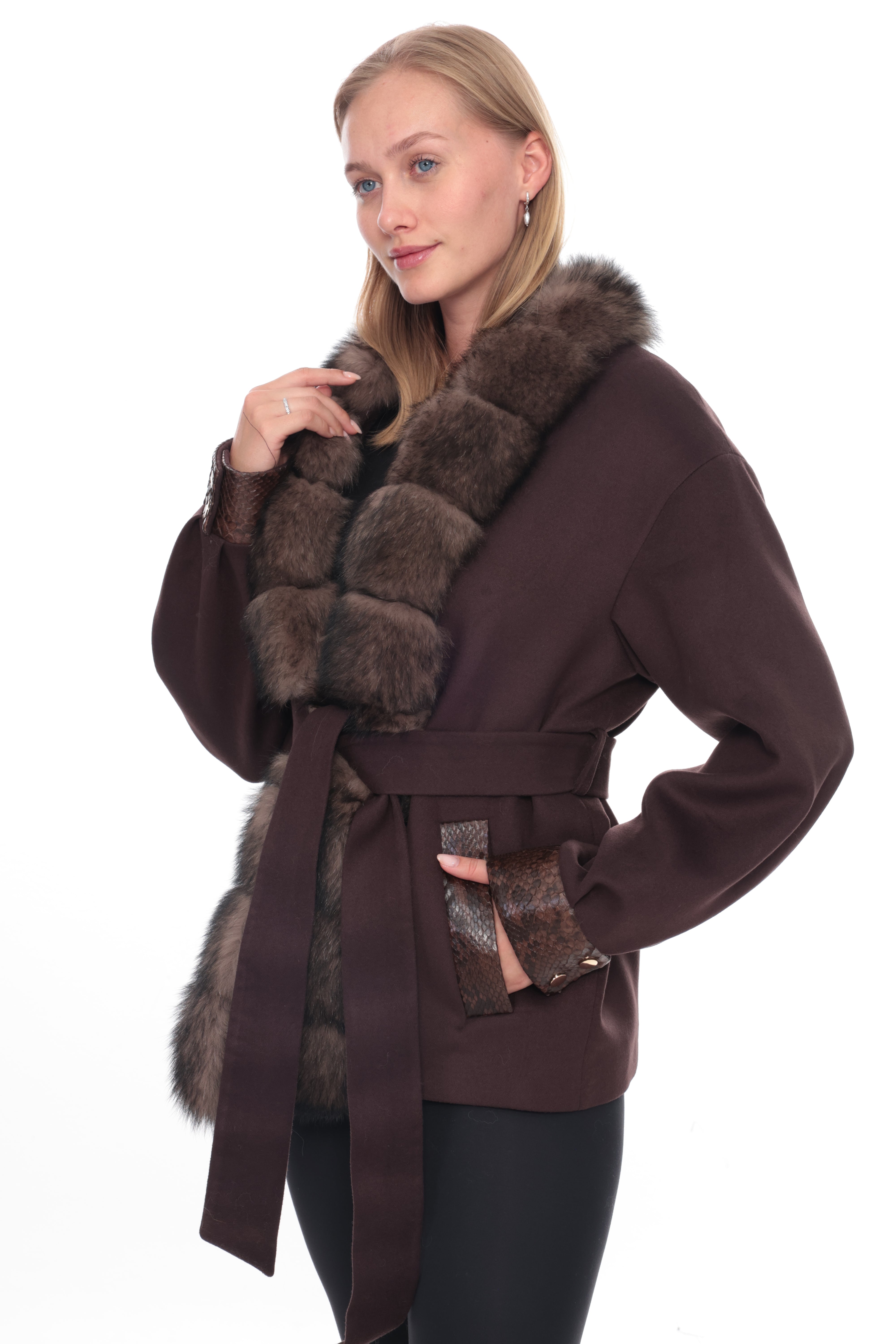 SOREN Brown Cashmere Jacket