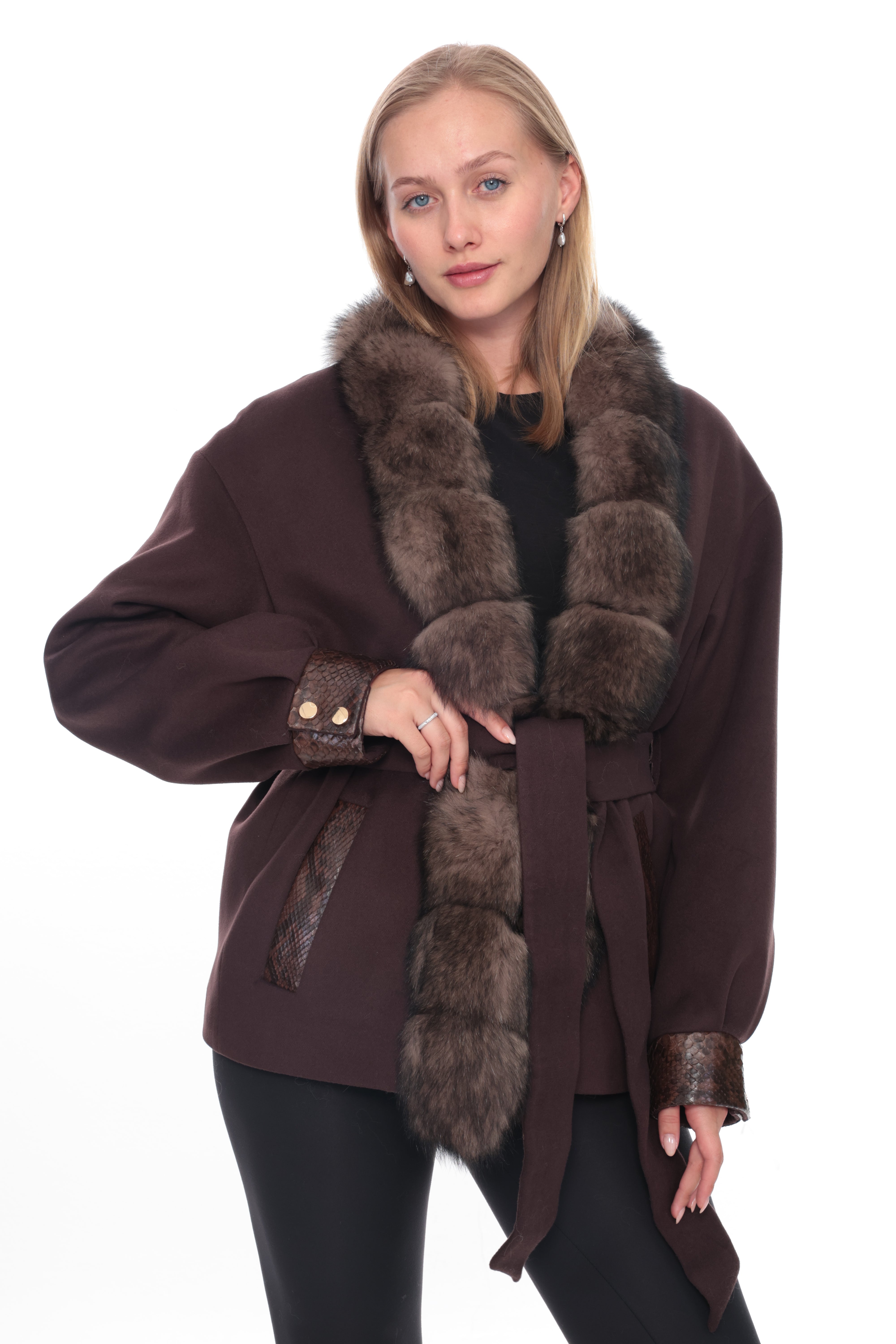 SOREN Brown Cashmere Jacket