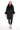 MIREYA Anthracite Alpaca Coat with Black Fur Collar
