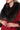 SELENA Red Alpaca Coat with Brown Fur Collar