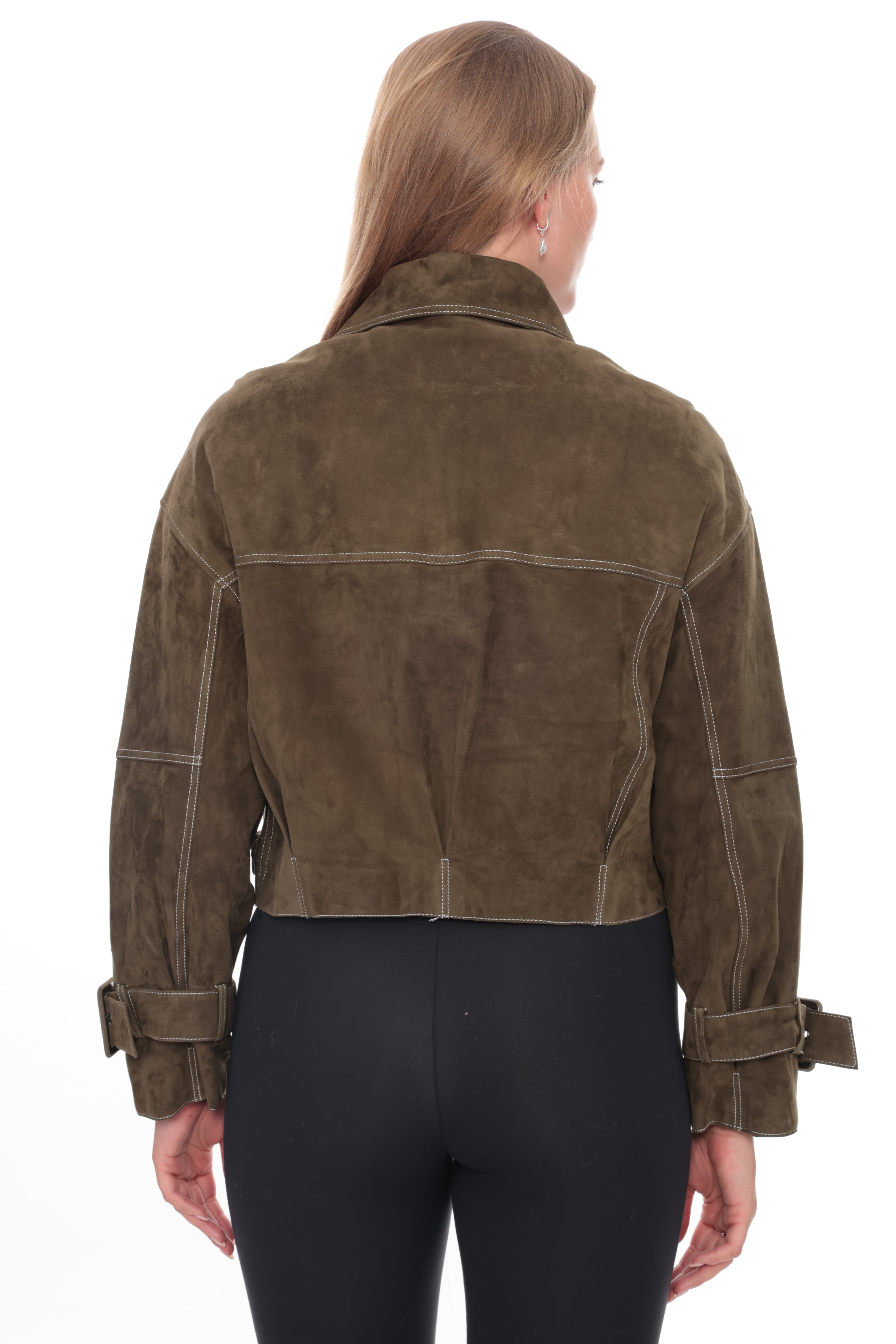 MIREYA Green Suede Jacket