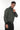 MILLER Black Perforated Genuine Lambskin Leather Bomber Jacket Khaki