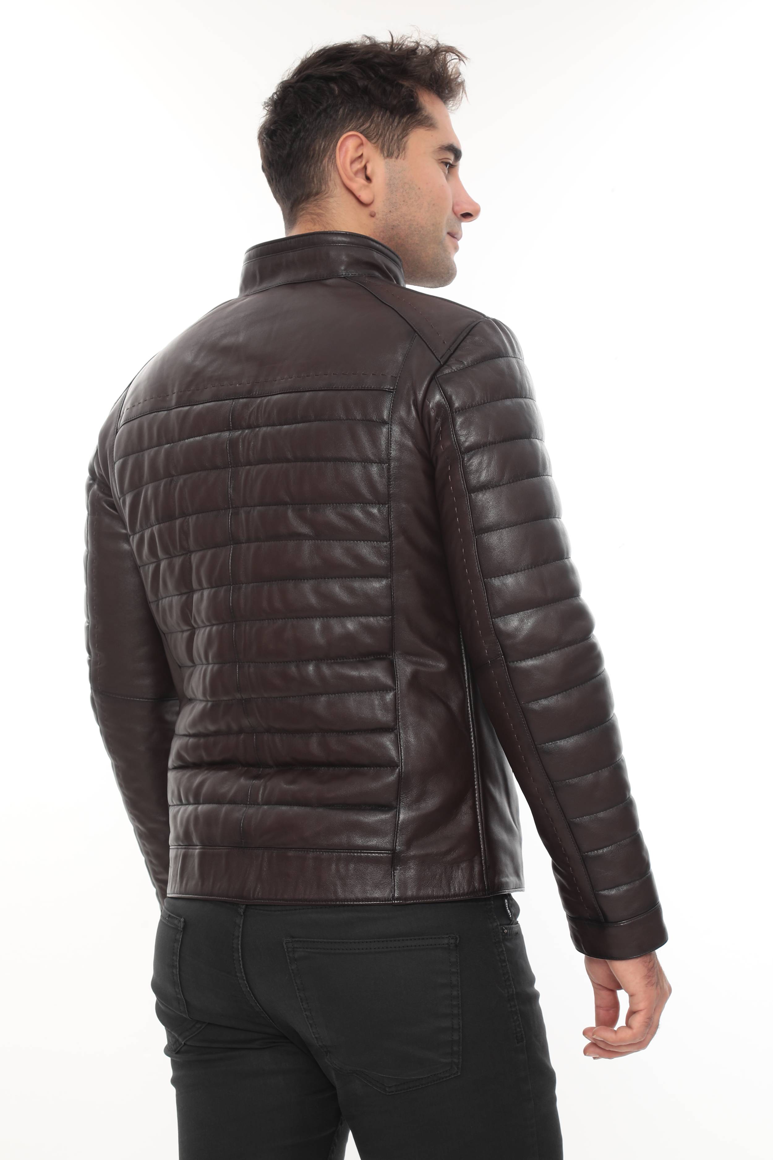 KAEL Brown Genuine Lambskin Leather Jacket