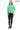 Serenith Women’s Neon Green Genuine Leather Jacket