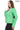 Serenith Women’s Neon Green Genuine Leather Jacket
