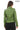 Virella Women's Green Genuine Leather Jacket with Stand Collar