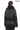 Aurevine Women’s Black Genuine Leather Jacket with Knit Shawl Collar and Suede Contrast Panels