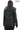 MARTA Black Detachable Hood Lambskin Leather Jacket