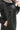 MARTA Black Detachable Hood Lambskin Leather Jacket