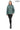 Hazel -Mint Green Stand Collar Genuine Leather Jacket
