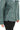 Hazel -Mint Green Stand Collar Genuine Leather Jacket