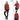 FLORA RED GENUINE LEATHER RUFFLE DETAILED ASYMMETRICAL JACKET