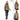 ATHENA ANTHRACITE GENUINE LEATHER & SUEDE PANELLED STATEMENT JACKET Bronze