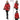 AURELIA SILVER FOX – Hooded Leather Coat Red